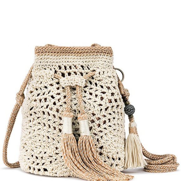 The Sak Handbags - The Sak Sayulita Crochet Mini Drawstring Bag